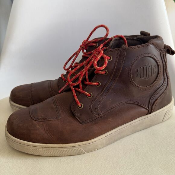 Harley Davidson Mens Bateman Ankle Pro Leather Riding Boots Shoes Size 11.5